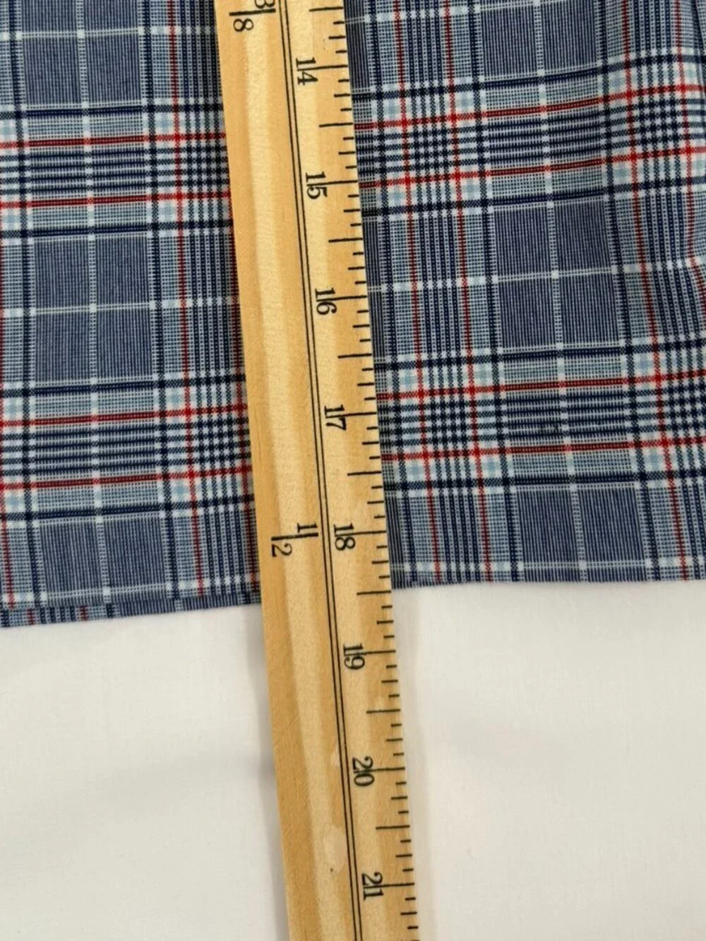 Riley & Rae Plaid A-Line Skirt Navy Red Light Blue Size 10